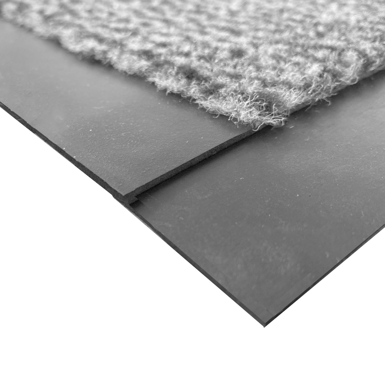 Enter grijs - 4 zijden afwerking - Schoonloop deurmat loper - Maatwerk - breedte 90cm - variabele lengtes