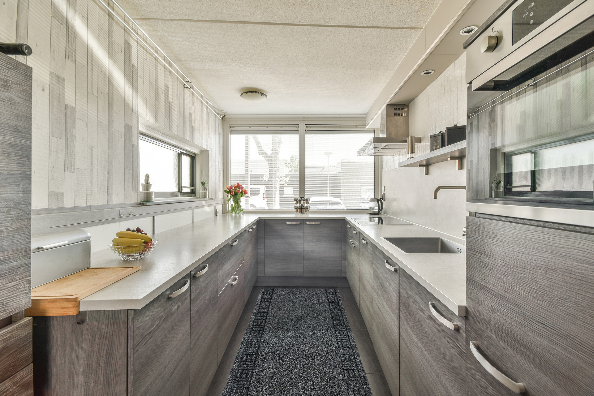 Keukenloper Monaco antraciet breedte 66cm