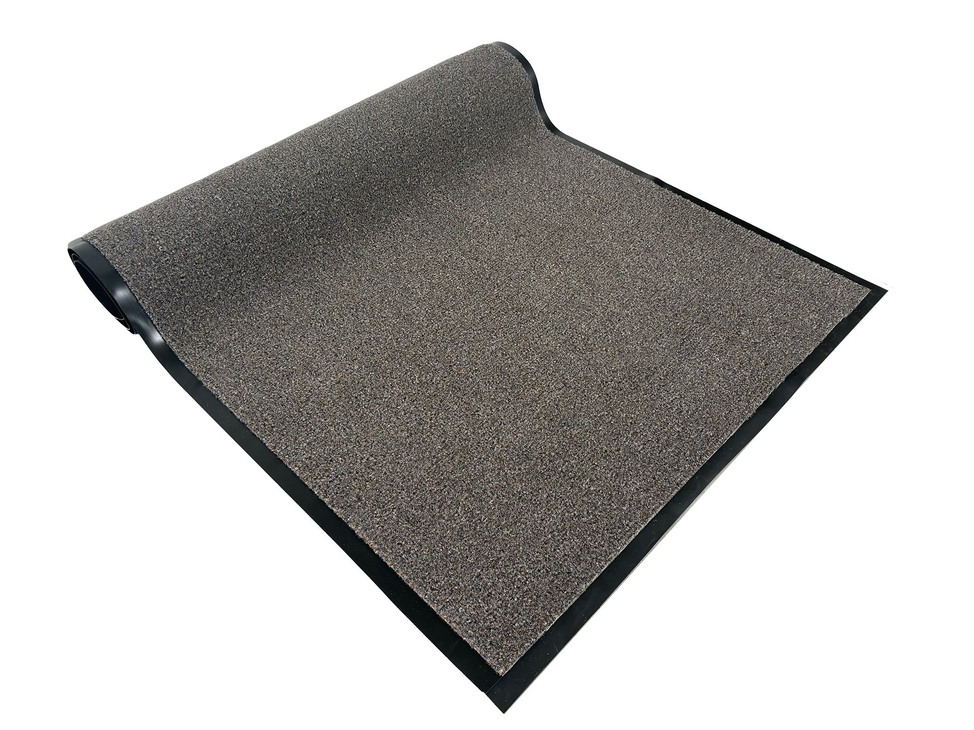 JYG binnen - buiten Schoonloopmat OLYMPIA grijs/beige 90cm - schoonloop loper voor binnen en buiten - anitslip onderzijde in verschillende maten verkrijgbaar - afwerking 4 lange zijden