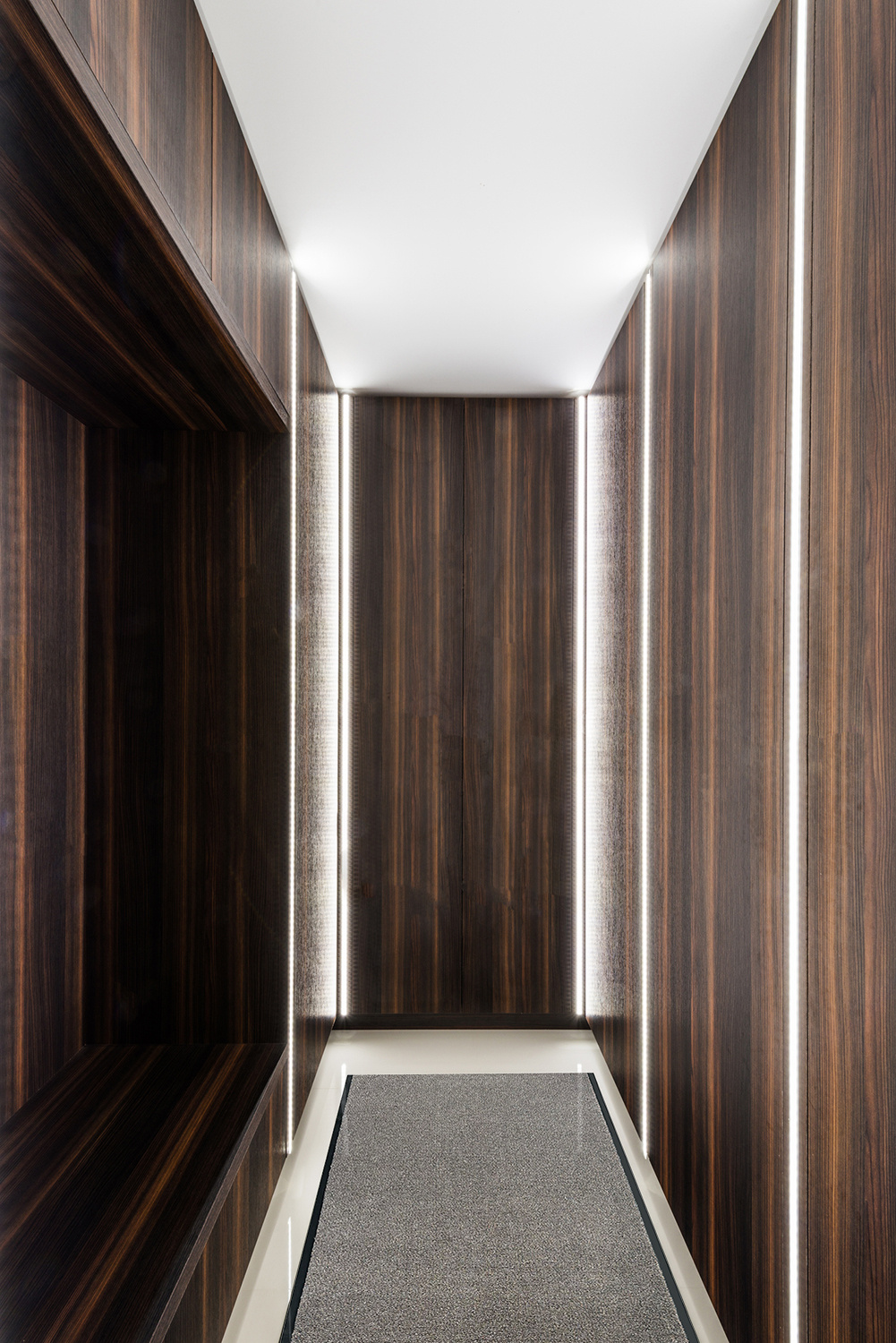 JYG Schoonloopmat XXL OLYMPIA grijs/beige 90cm - 2 zijden stootrand