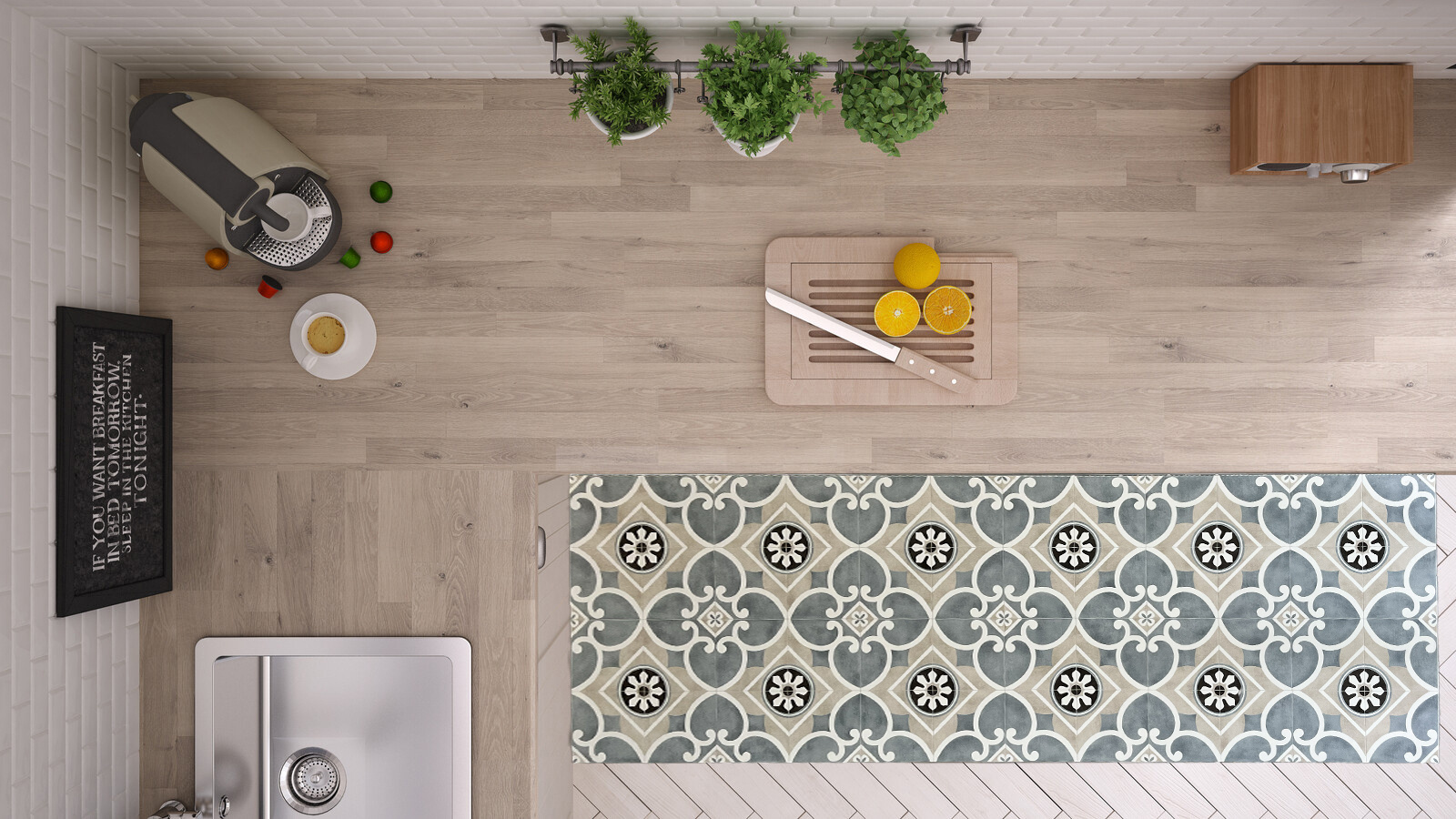 Watou - Vinyl Keukenloper - 50 cm