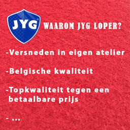 JYG Droogloopmat XXL CLEANWASH 90cm breed - grijs met 4 zijden stootrand