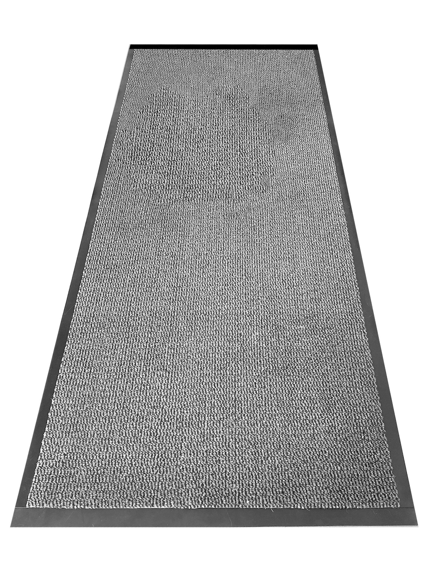 Enter grijs - 4 zijden afwerking - Schoonloop deurmat loper - Maatwerk - breedte 90cm - variabele lengtes