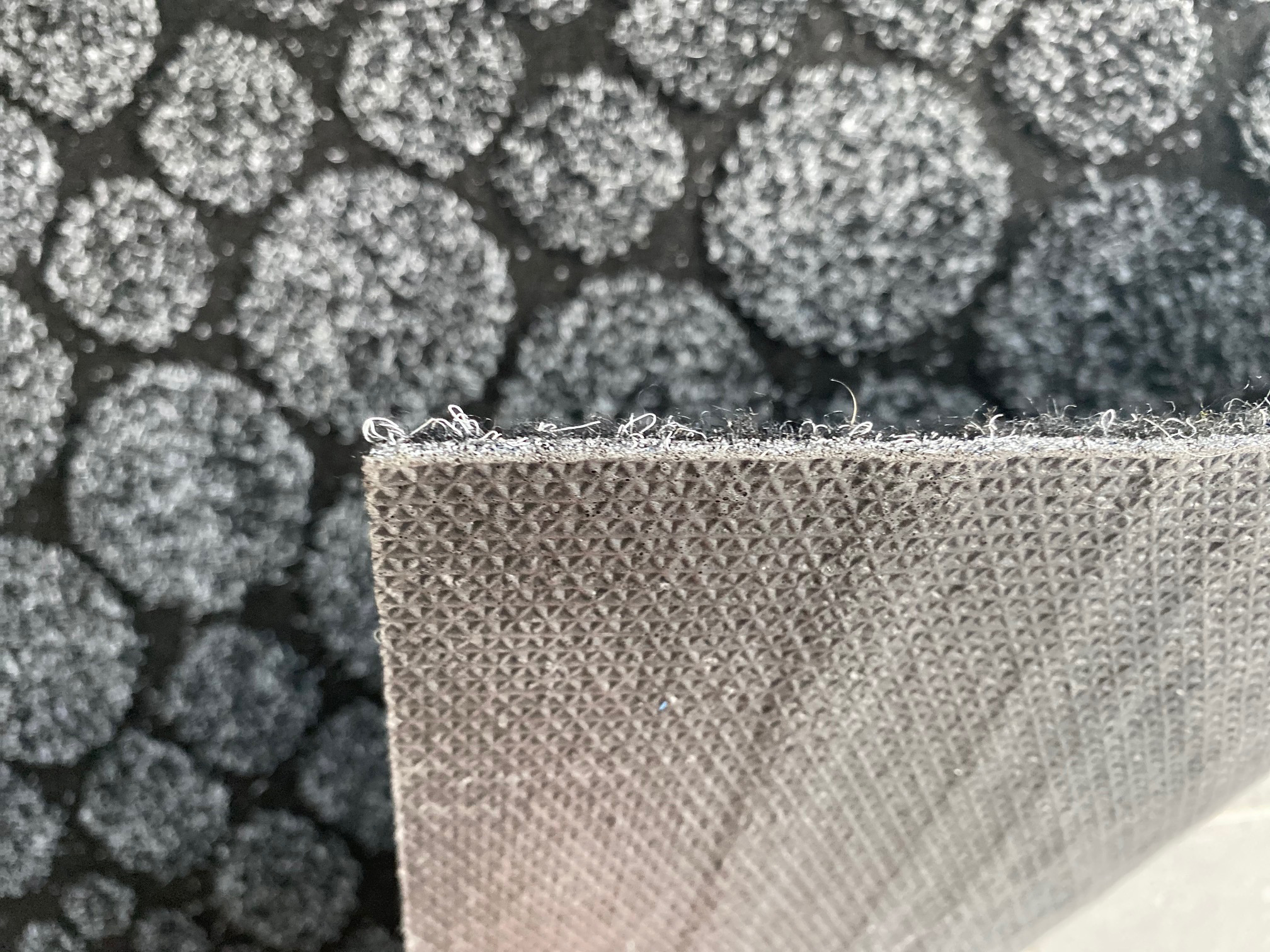 JYG Stone antraciet - Antislip Naaldvilt Loper – 66 cm breed