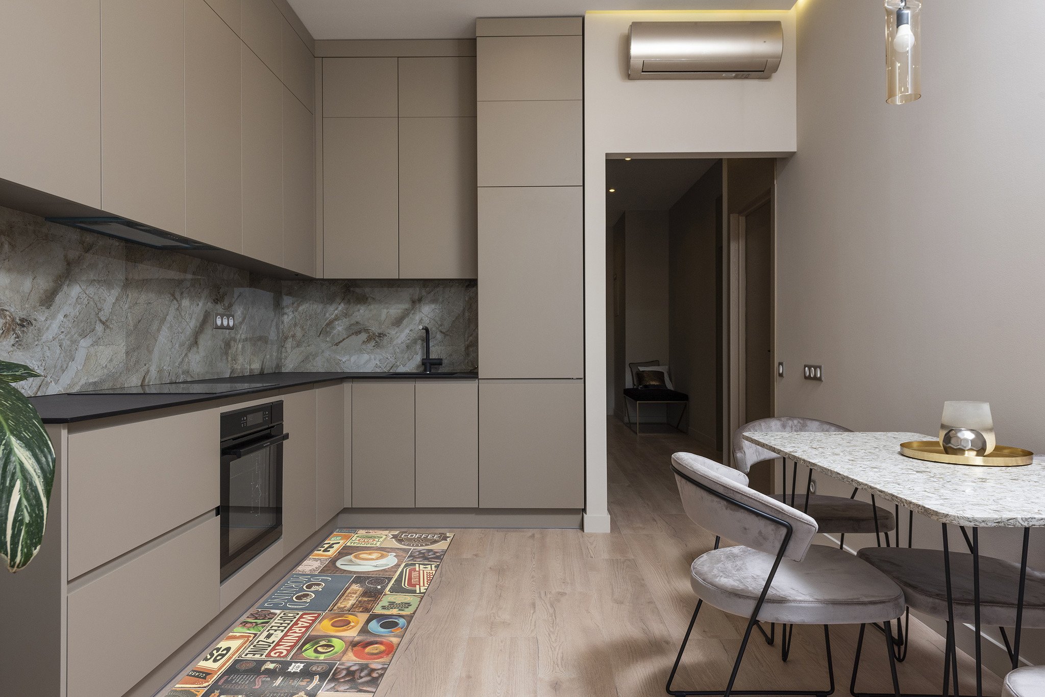 COFFEE - Vinyl Keukenloper - 66 cm