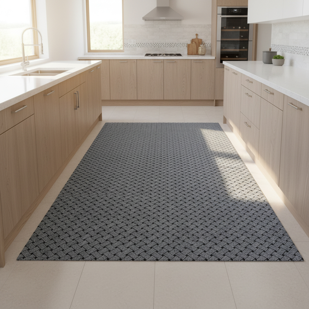 JYG UNION Grijs Tapijtloper - Keukenloper – Antislip - 50cm breed