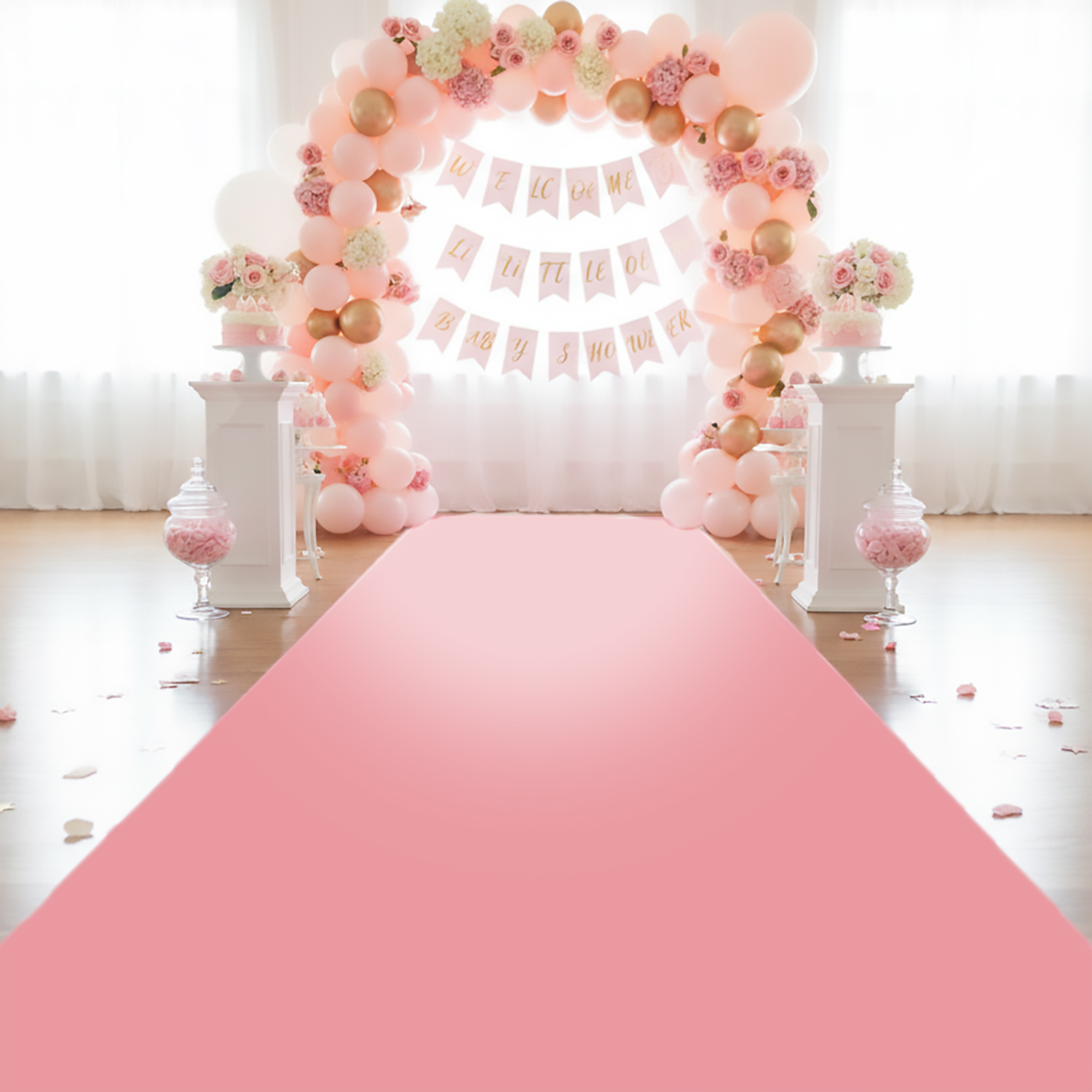 JYG Rode Loper – Roze Variant | Event Tapijt 1m Breed