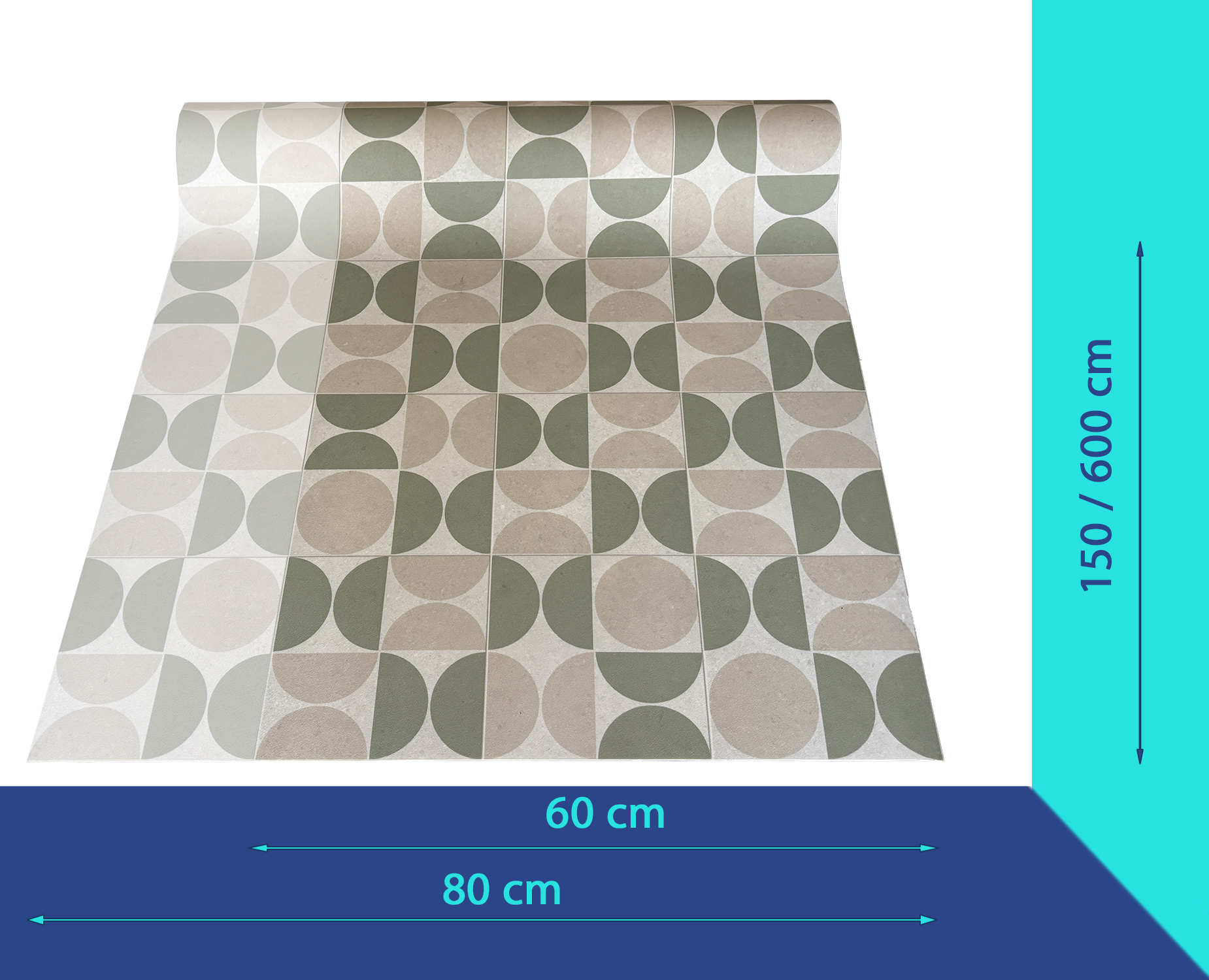 Como - Vinyl Keukenloper - 60 cm