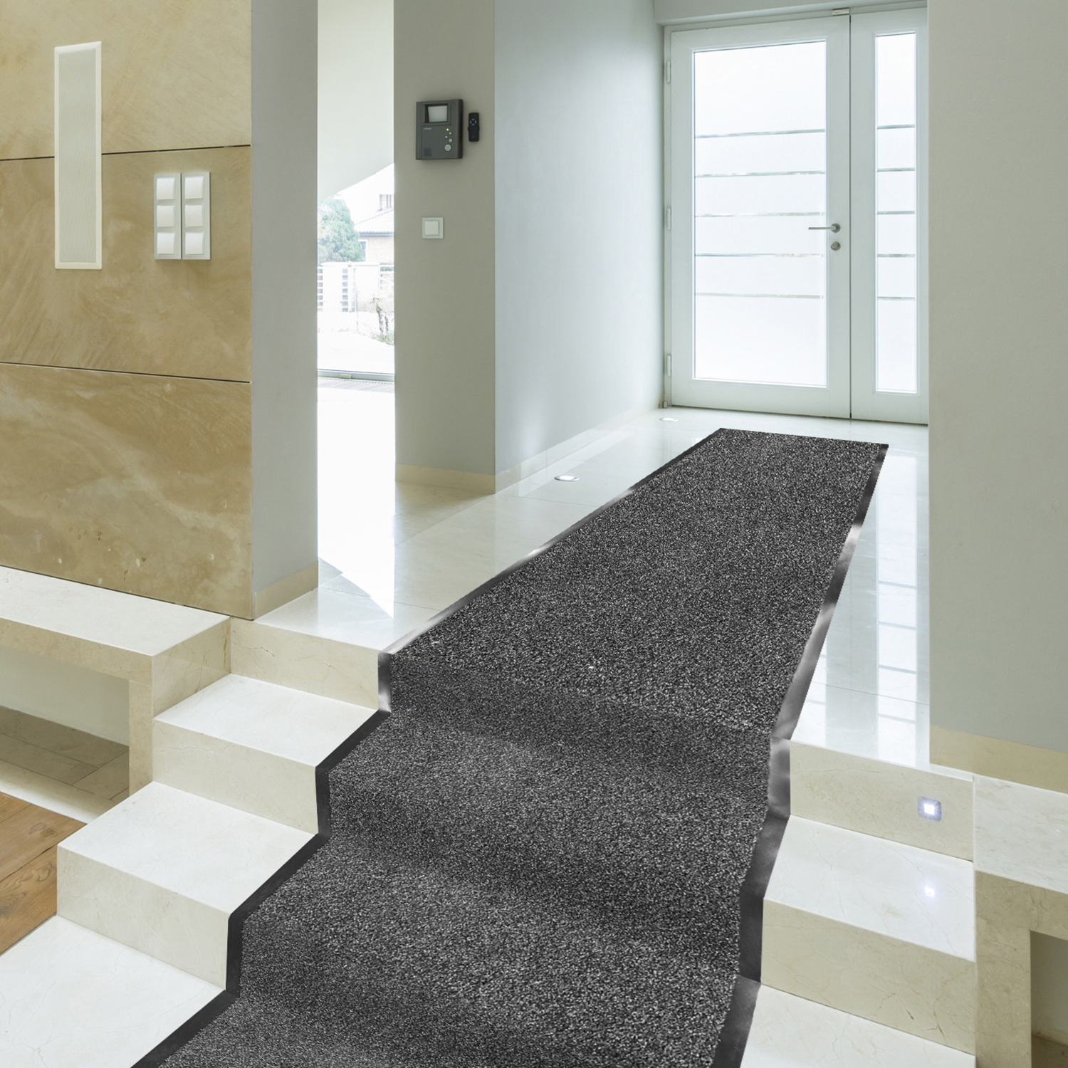 JYG Deurmat -loper Enter grijs - 90cm breed - rand 2 zijden