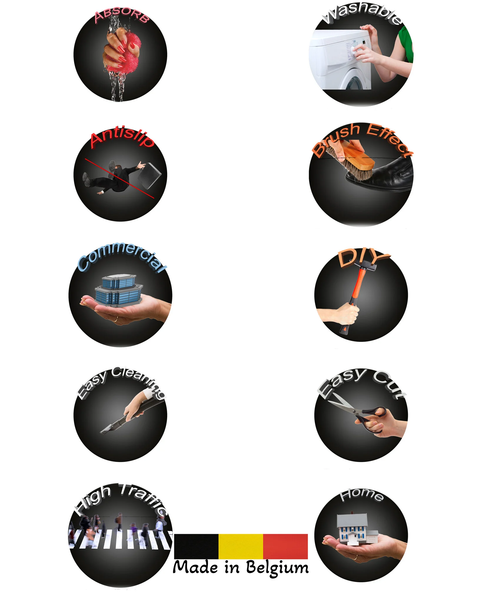 JYG tapijtloper KATCOT SUPERABSORB Antraciet 80cm