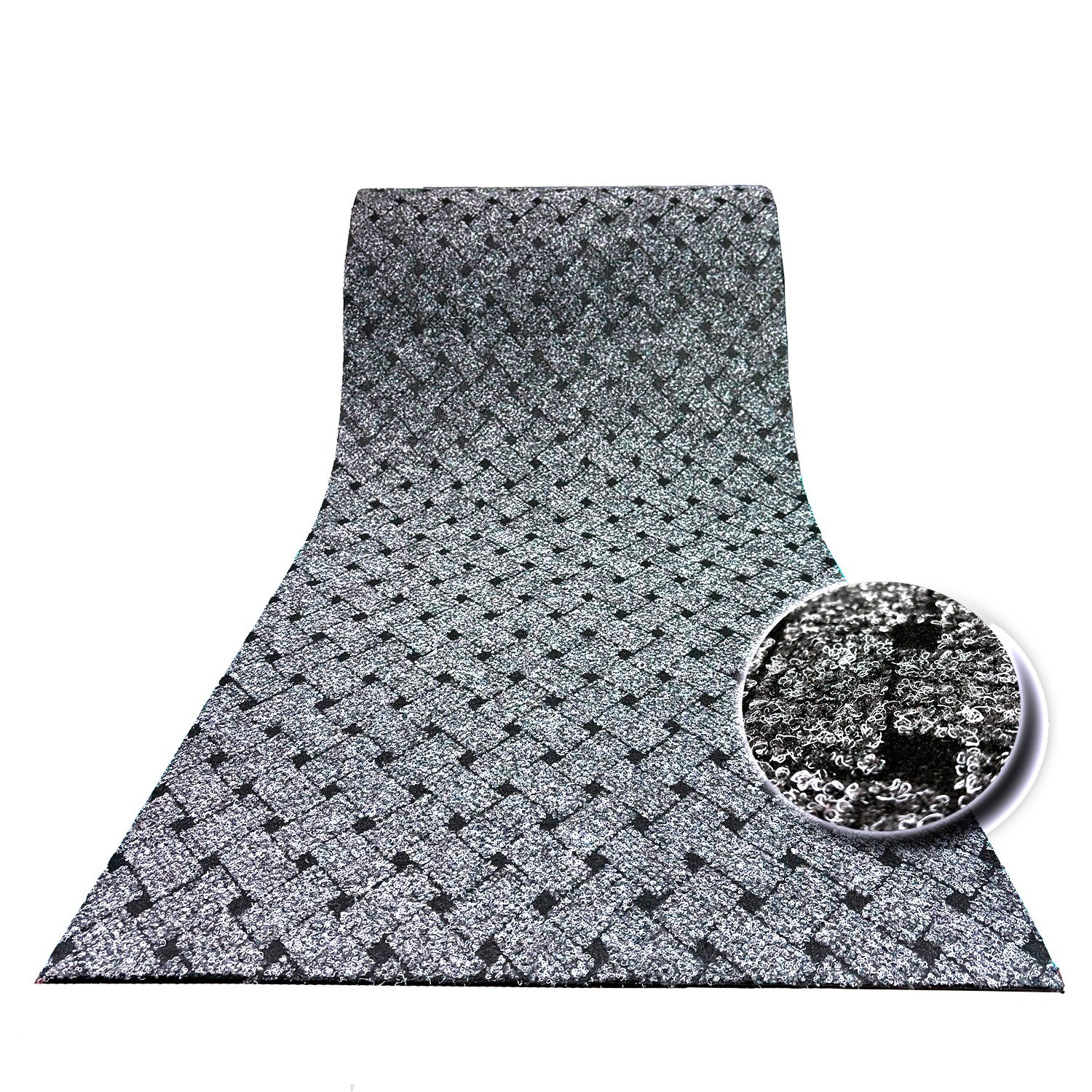 Union - Naaldvilt tapijtloper - Grijs - Breedte 50 cm