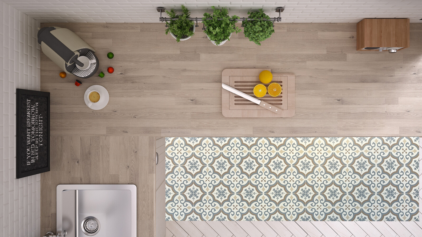 Duchesse - Vinyl Keukenloper - 60 cm