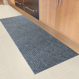 Stripe - Naaldvilt Keukenloper - grijs 100 cm