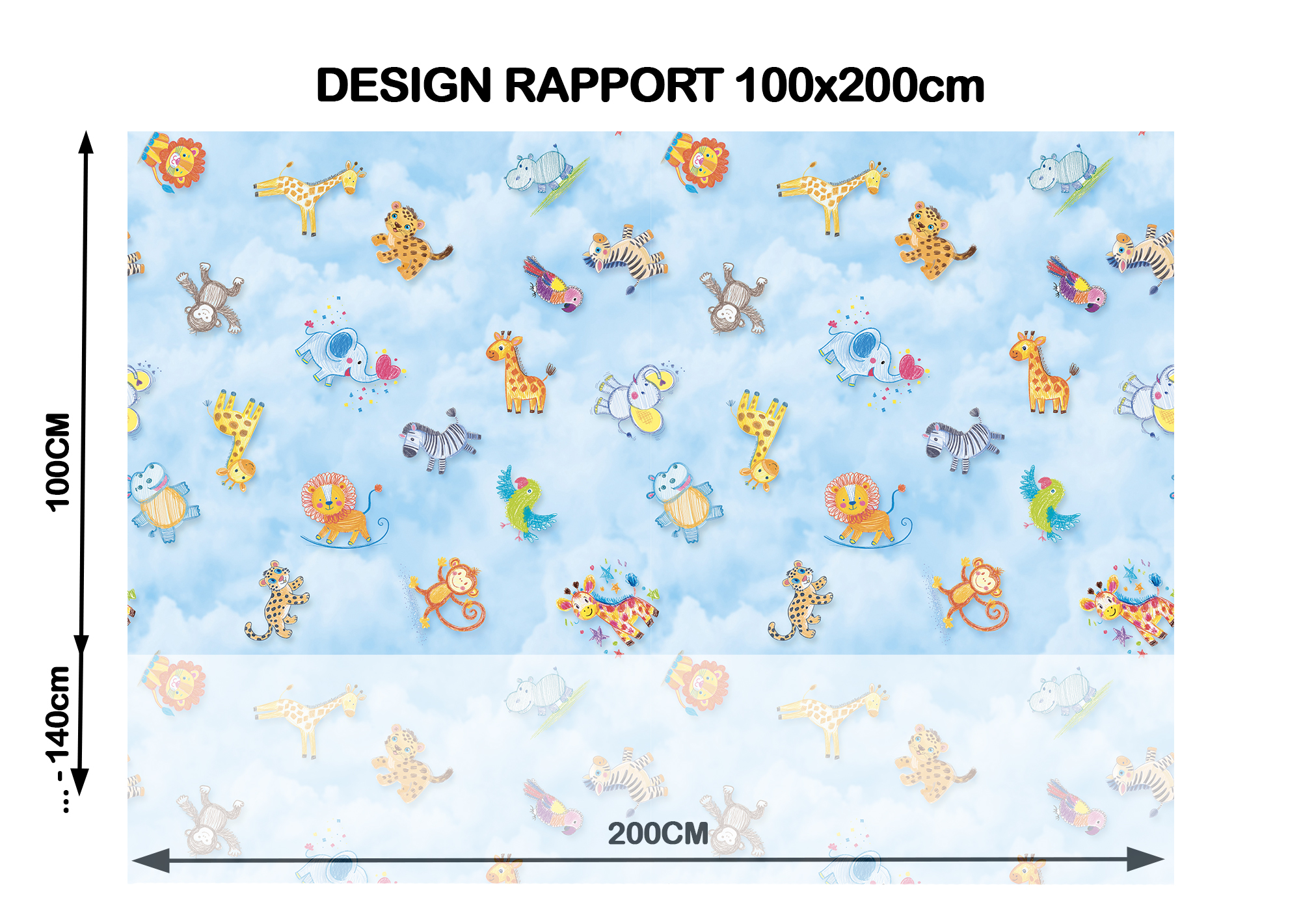 JYG Vinyl Speelkleed ANIMALI – Antiallergisch & Made in Belgium