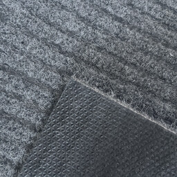 Stripe - Naaldvilt Keukenloper - grijs 100 cm