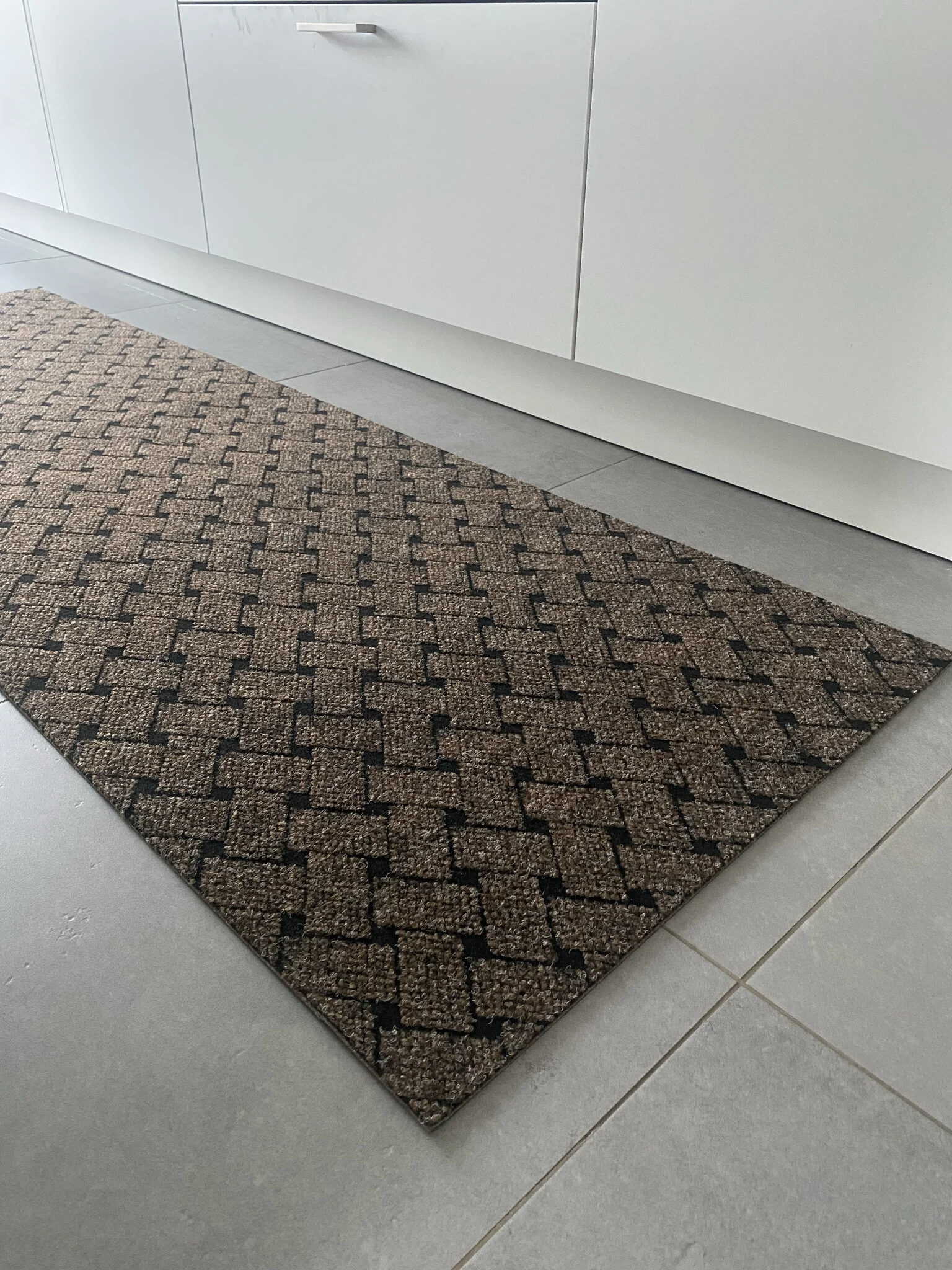 Union - Naaldvilt Keukenloper - Beige - 66 cm