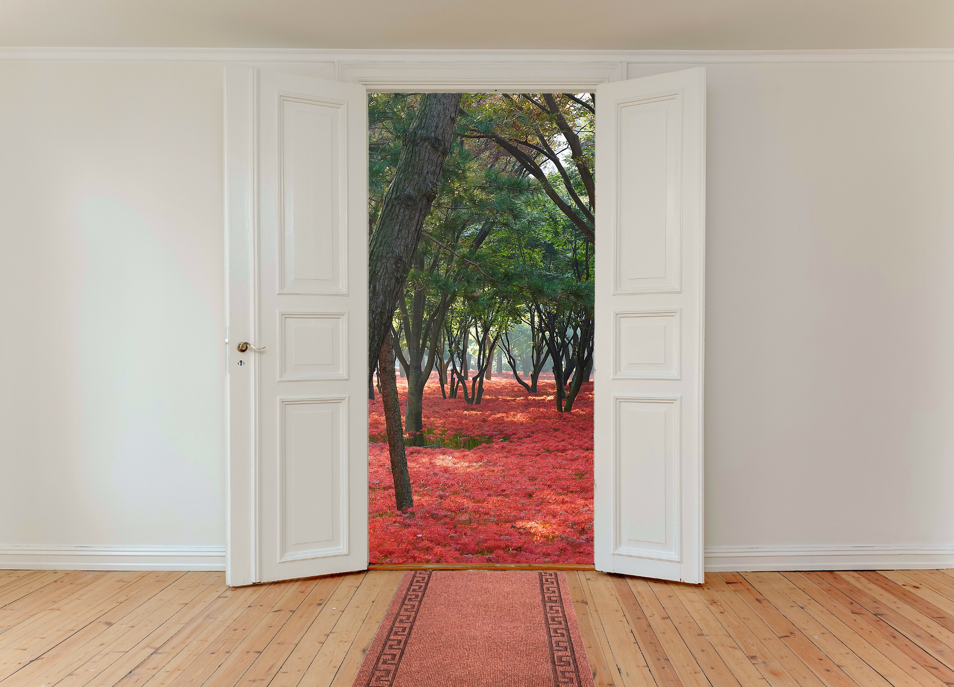 SOLDEN Greece - Naaldvilt Keukenloper - Terra - 66 cm