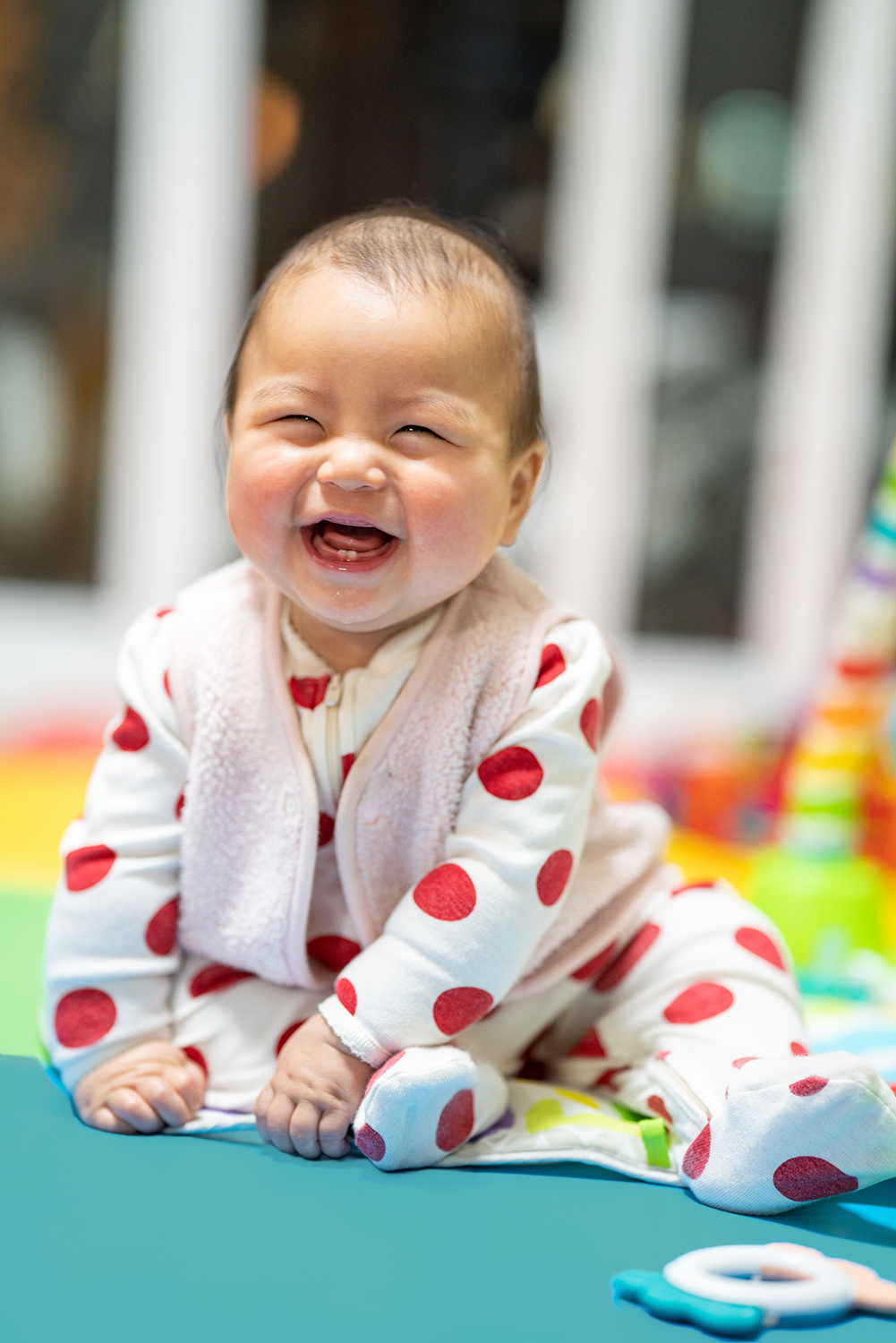 Hemelsblauwe Loper op lengte - 100cm