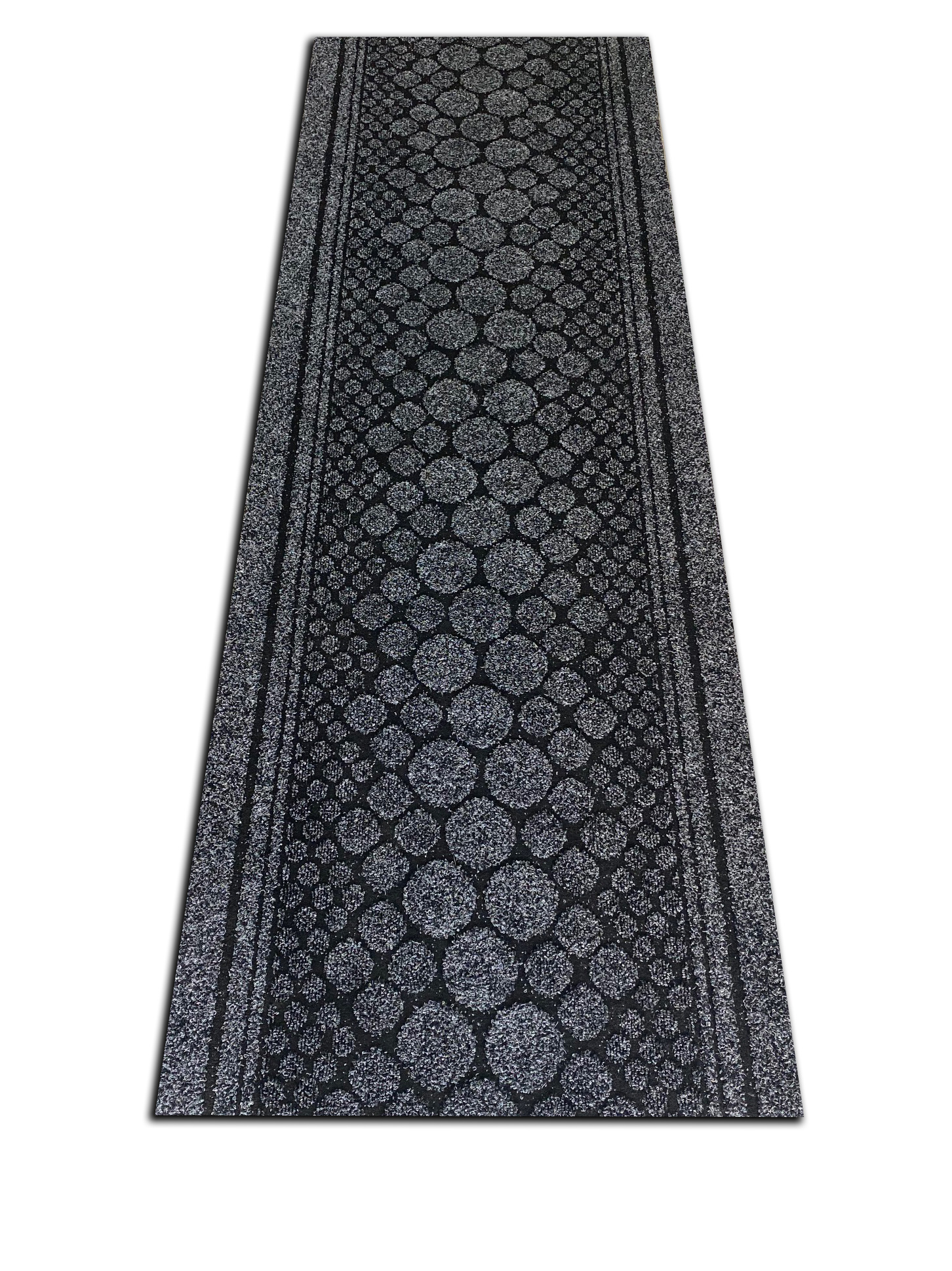 JYG Stone antraciet - Antislip Naaldvilt Loper – 66 cm breed