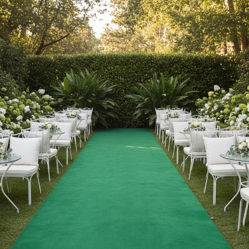 JYG Rode Loper – Groene Variant | Event Tapijt 1m Breed