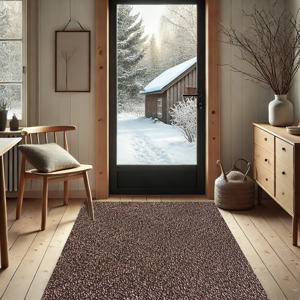 Wasbare Deurmat & Tapijtloper KATCOT BRUIN Antislip | 50cm Breed