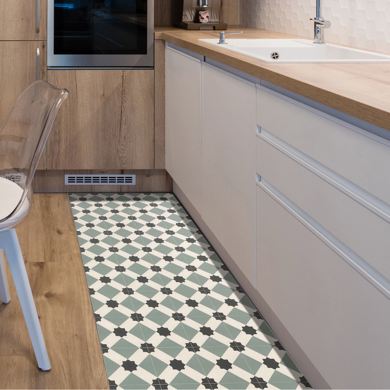 Postel - Vinyl Keukenloper - 66cm