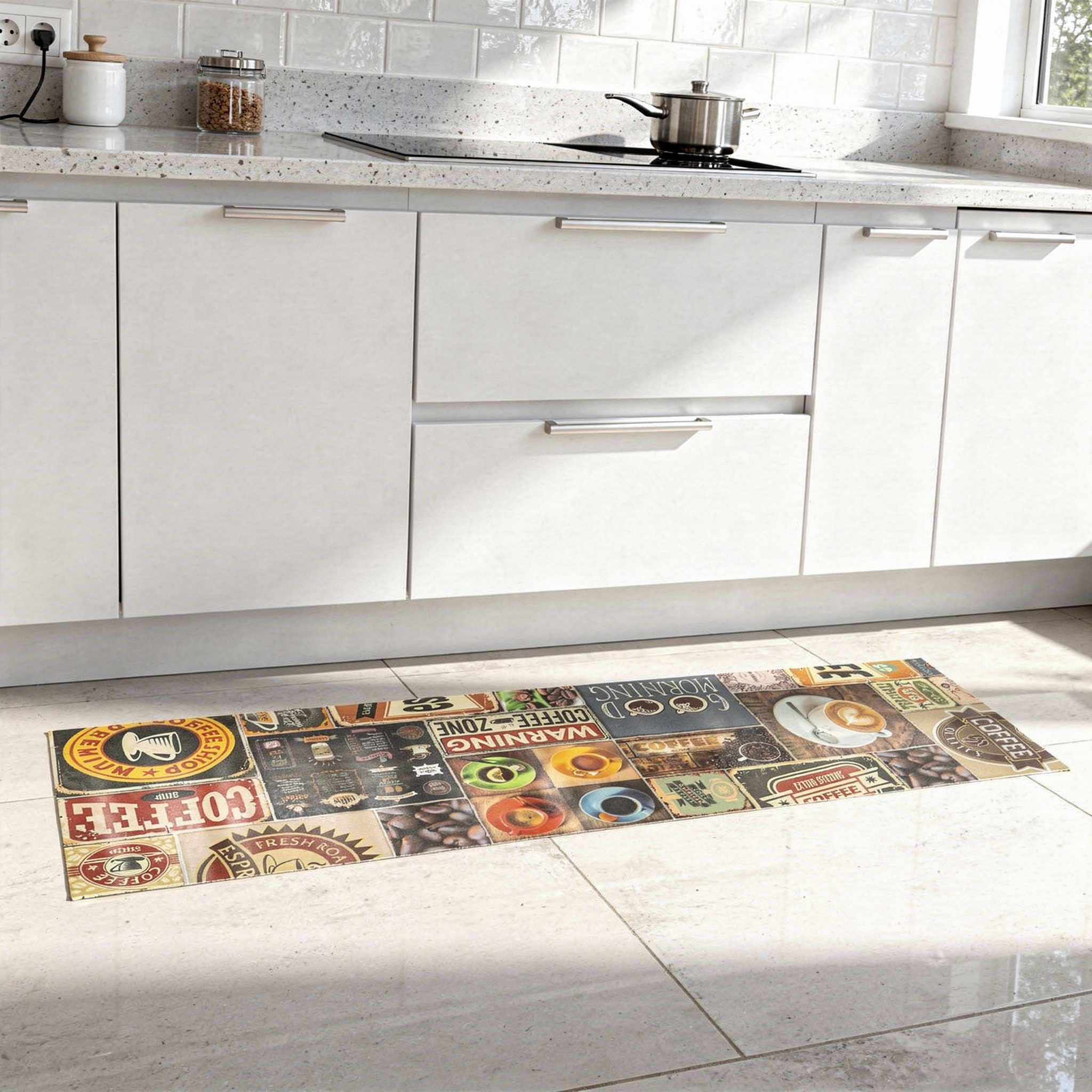 COFFEE - Vinyl Keukenloper - 66 cm