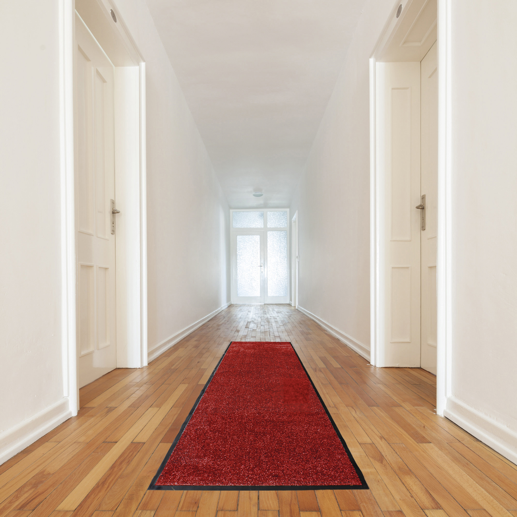 JYG Deurmat -loper Cleanwash rood - 90cm breed - rand 4 zijden