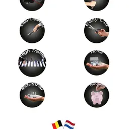 Brussels - Vinyl Keukenloper - 62 cm