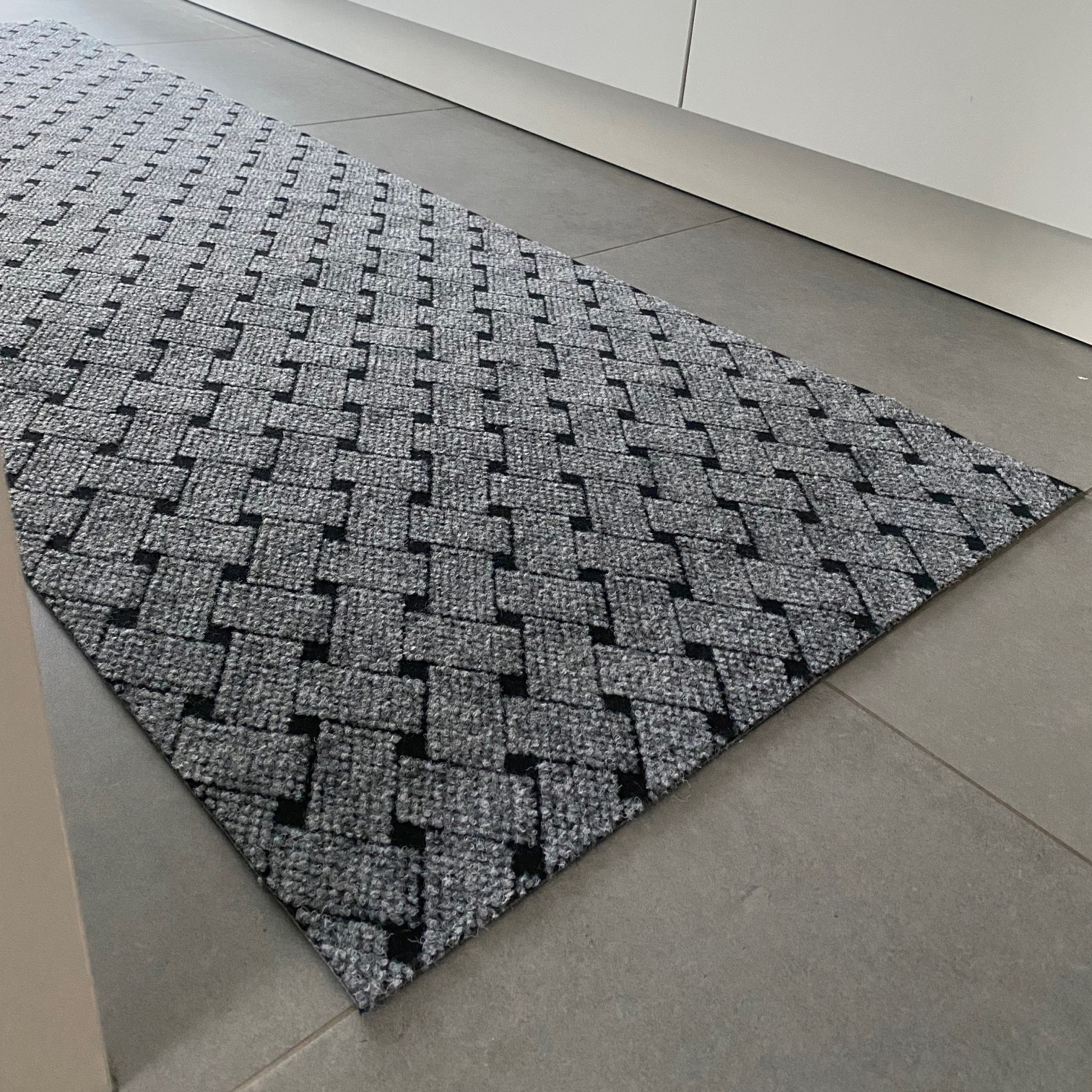 Union - Naaldvilt Keukenloper - Grijs - 66 cm