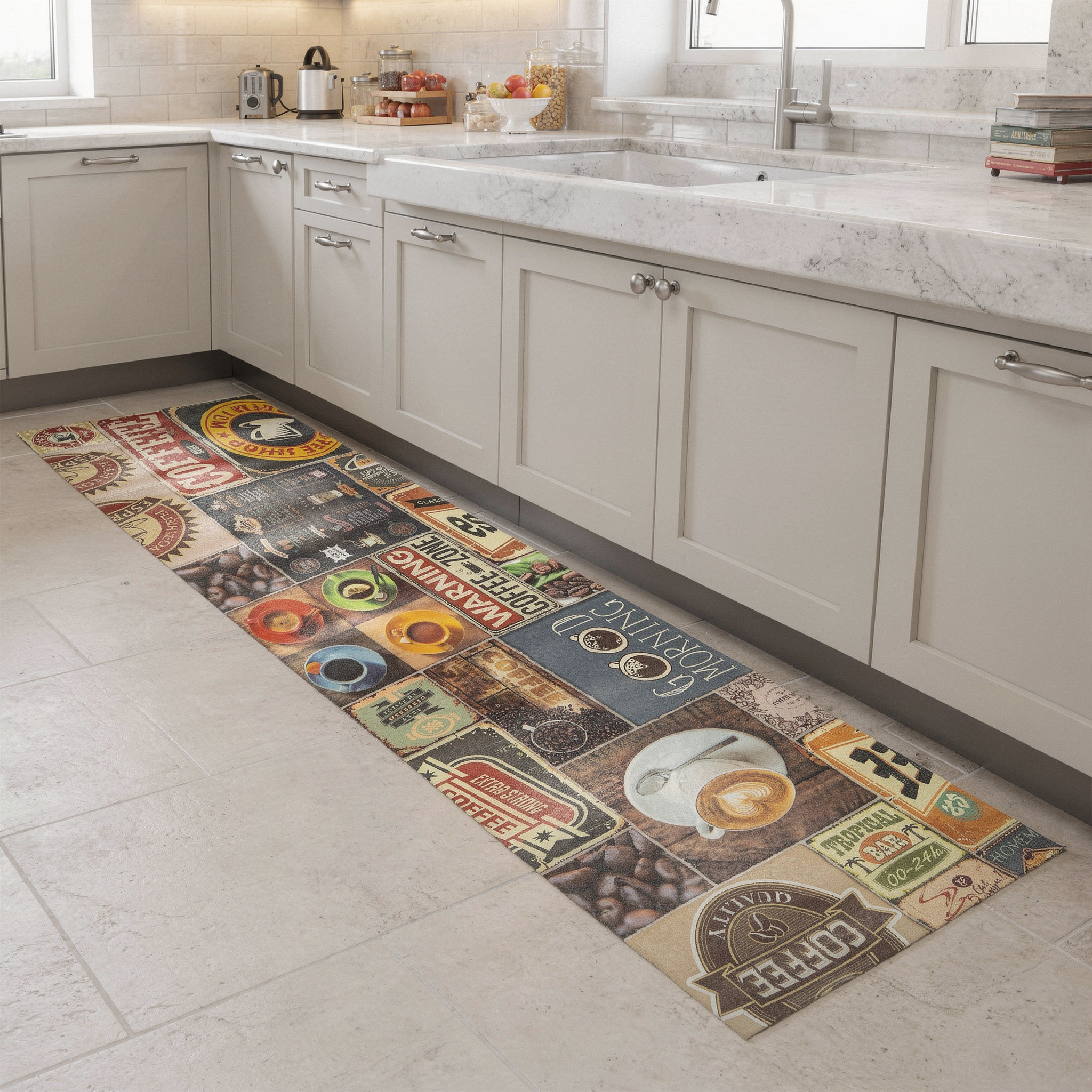 COFFEE - Vinyl Keukenloper - 66 cm