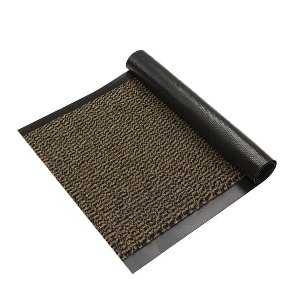 Enter beige - 2 lange zijden afwerking - deurmat schoonloop loper - Maatwerk - 90cm