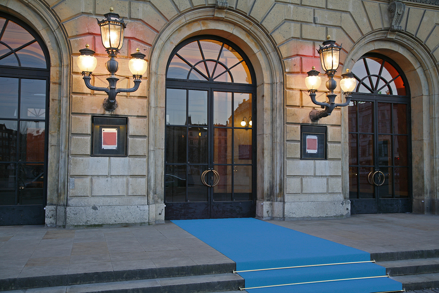 Oceaan blauwe Loper op lengte - 100cm