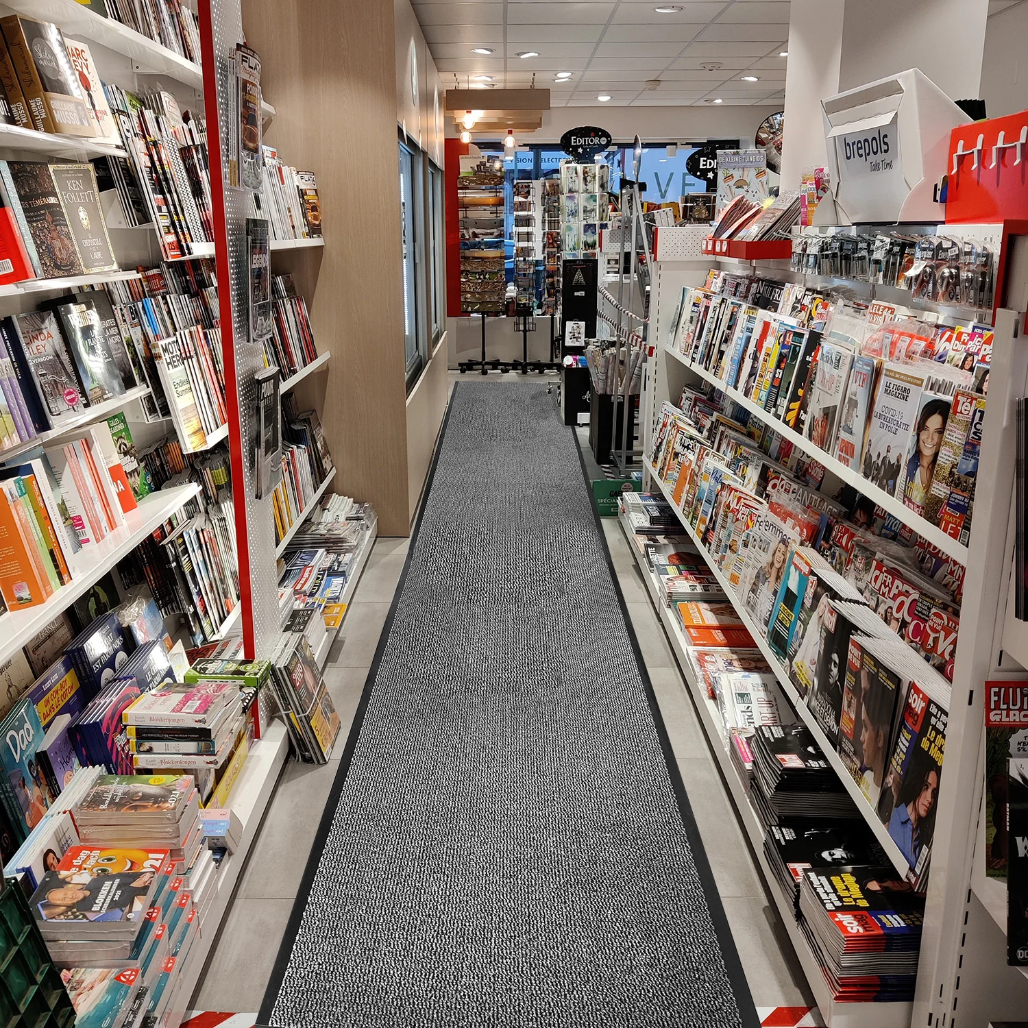 JYG Deurmat -loper Enter grijs - 120cm breed - rand 2 zijden