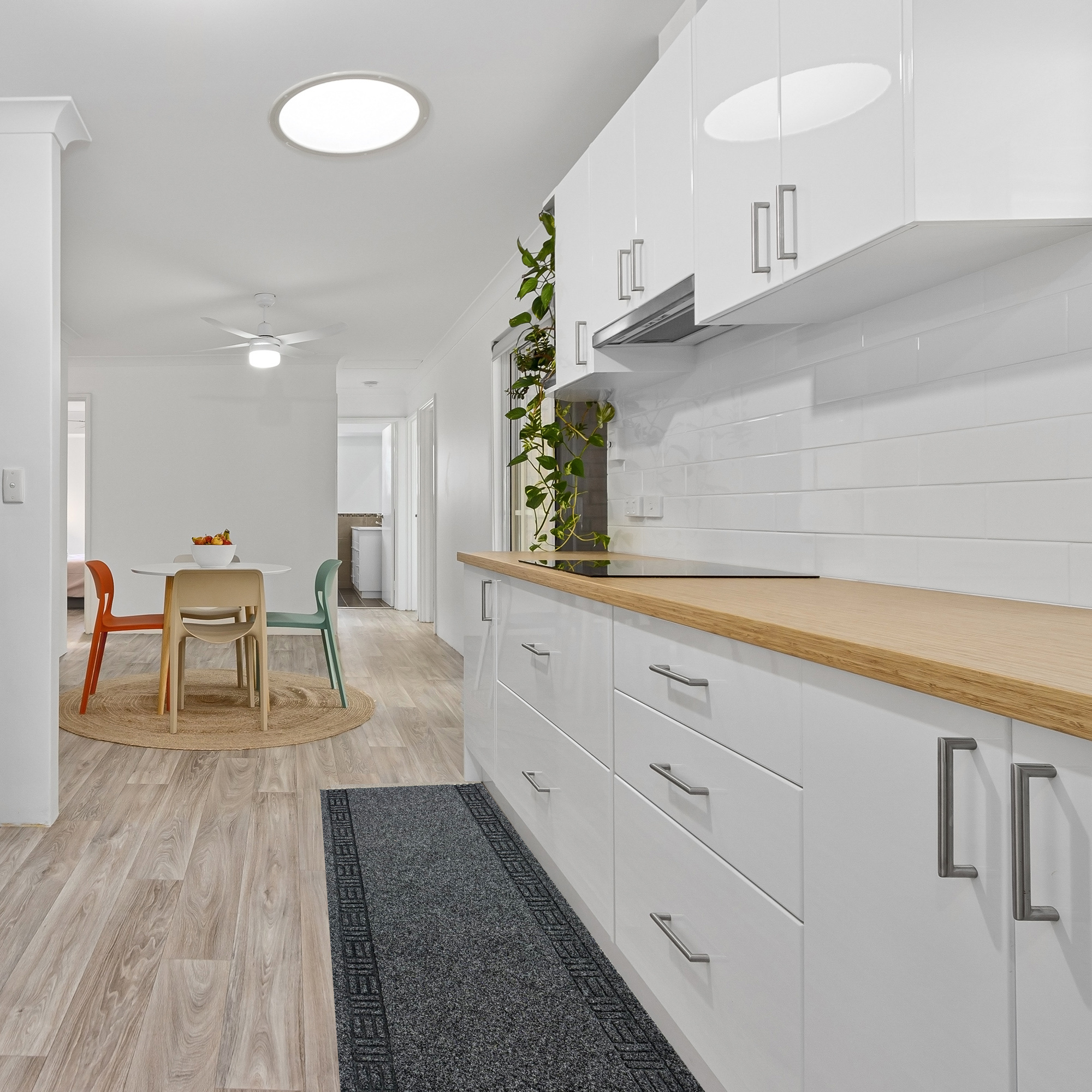 Keukenloper Monaco antraciet breedte 66cm