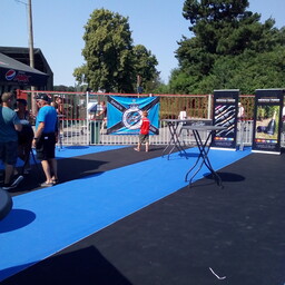 Zwarte tapijtloper op lengte - 100 cm