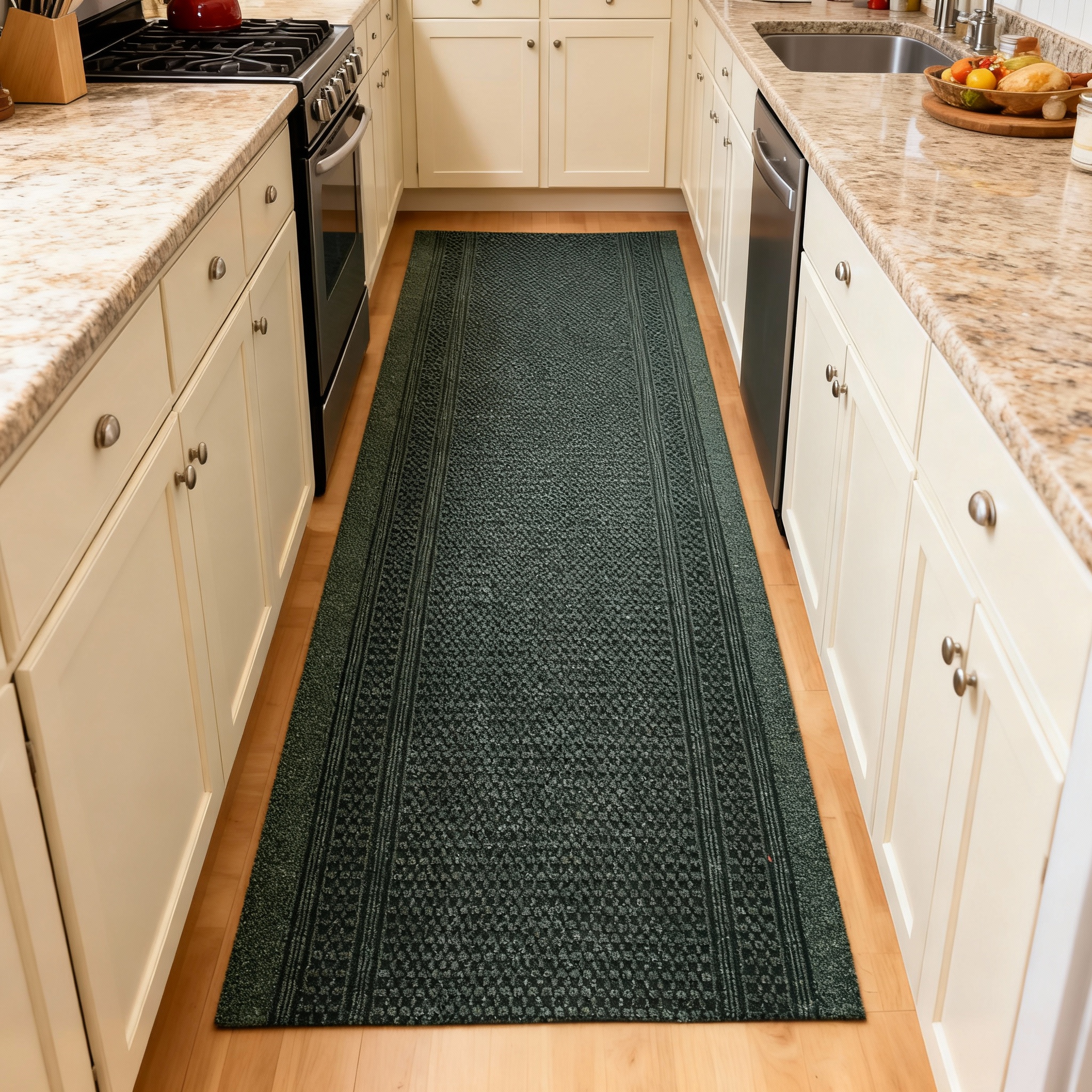 JYG Racing groen - Antislip tapijtloper – 66 cm breed