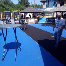 Zwarte tapijtloper op lengte - 100 cm