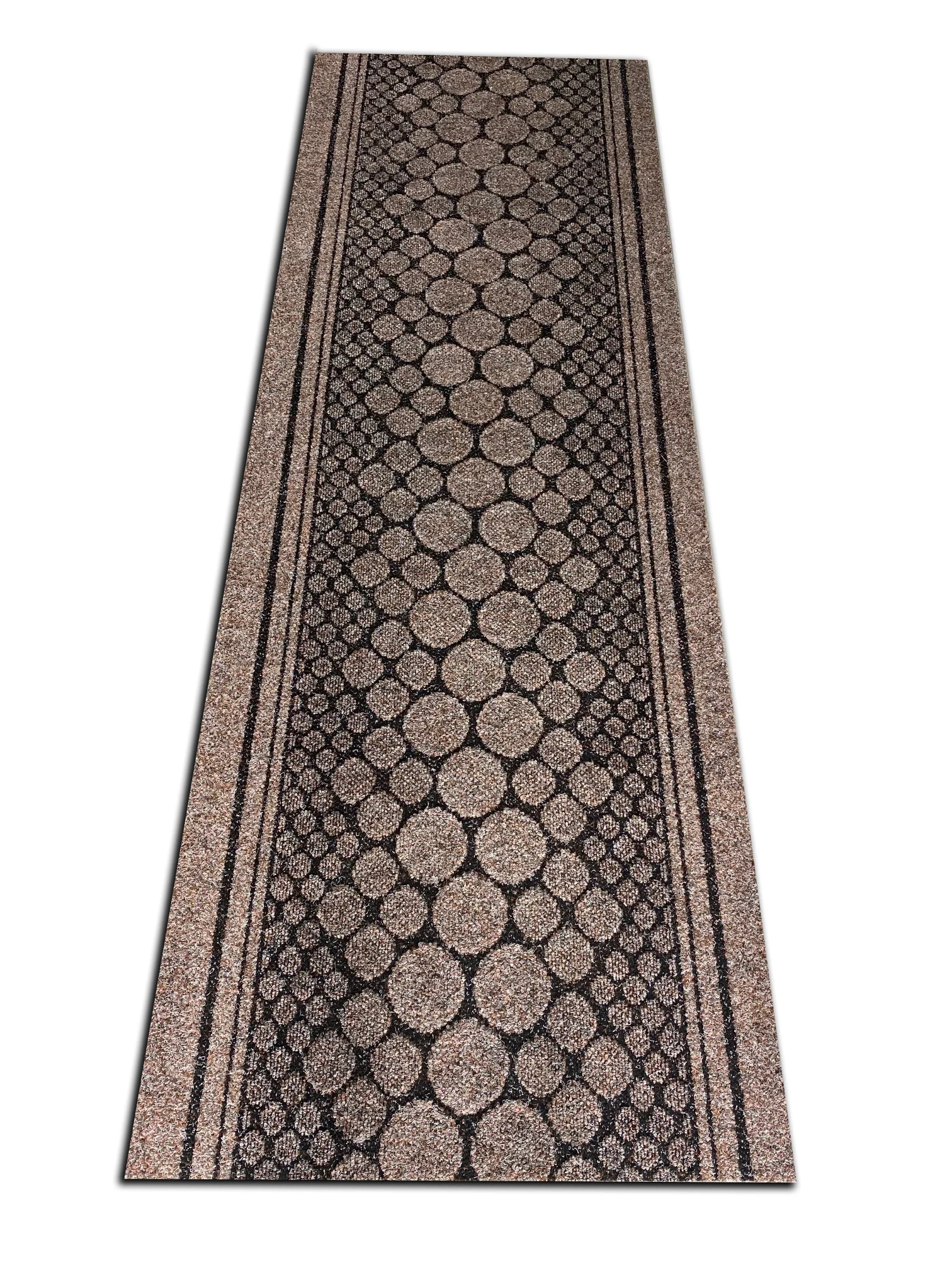 JYG Stone bruin - Antislip Naaldvilt Loper – 66 cm breed