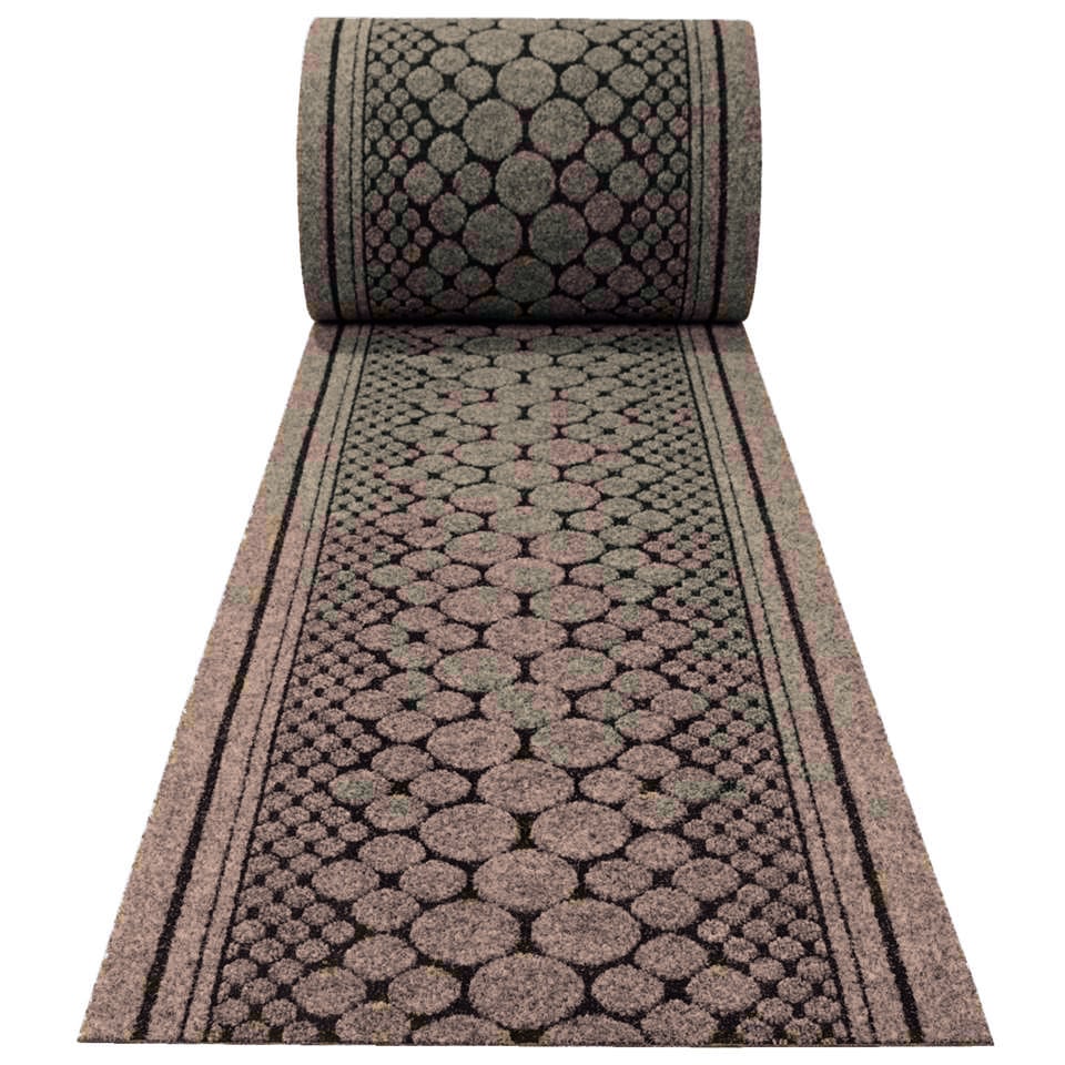 JYG Stone bruin - Antislip Naaldvilt Loper – 66 cm breed