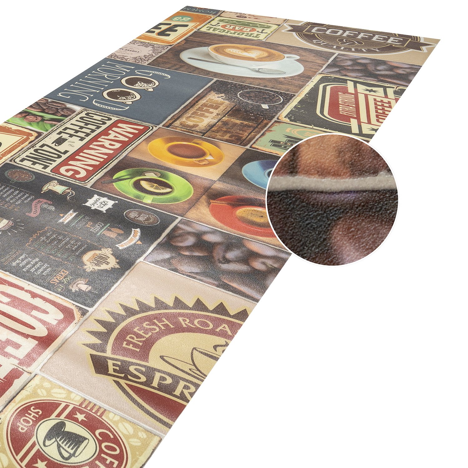 COFFEE - Vinyl Keukenloper - 66 cm