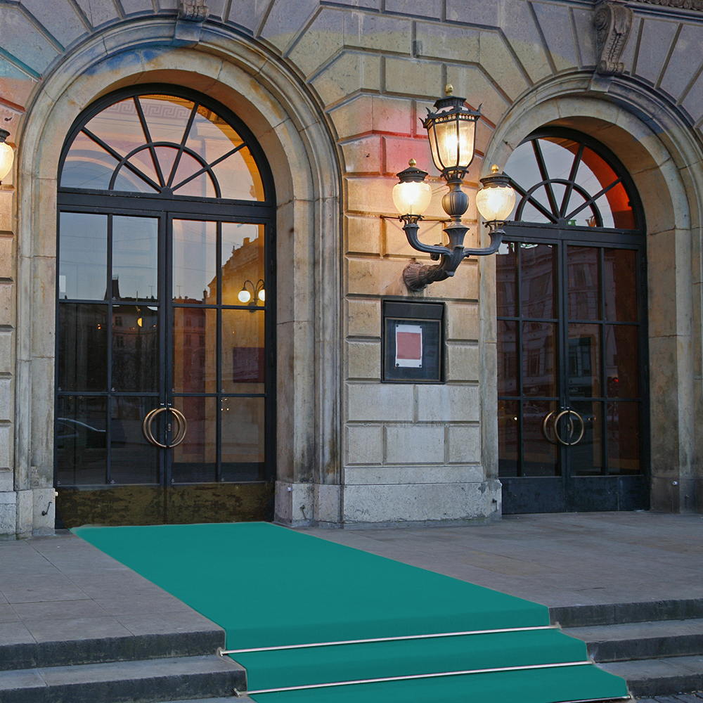 JYG Rode Loper – Turquoise Variant | Event Tapijt 2m Breed