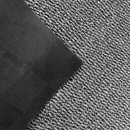 Enter grijs - 2 lange zijden afwerking - deurmat Schoonloop loper - Maatwerk - 90cm