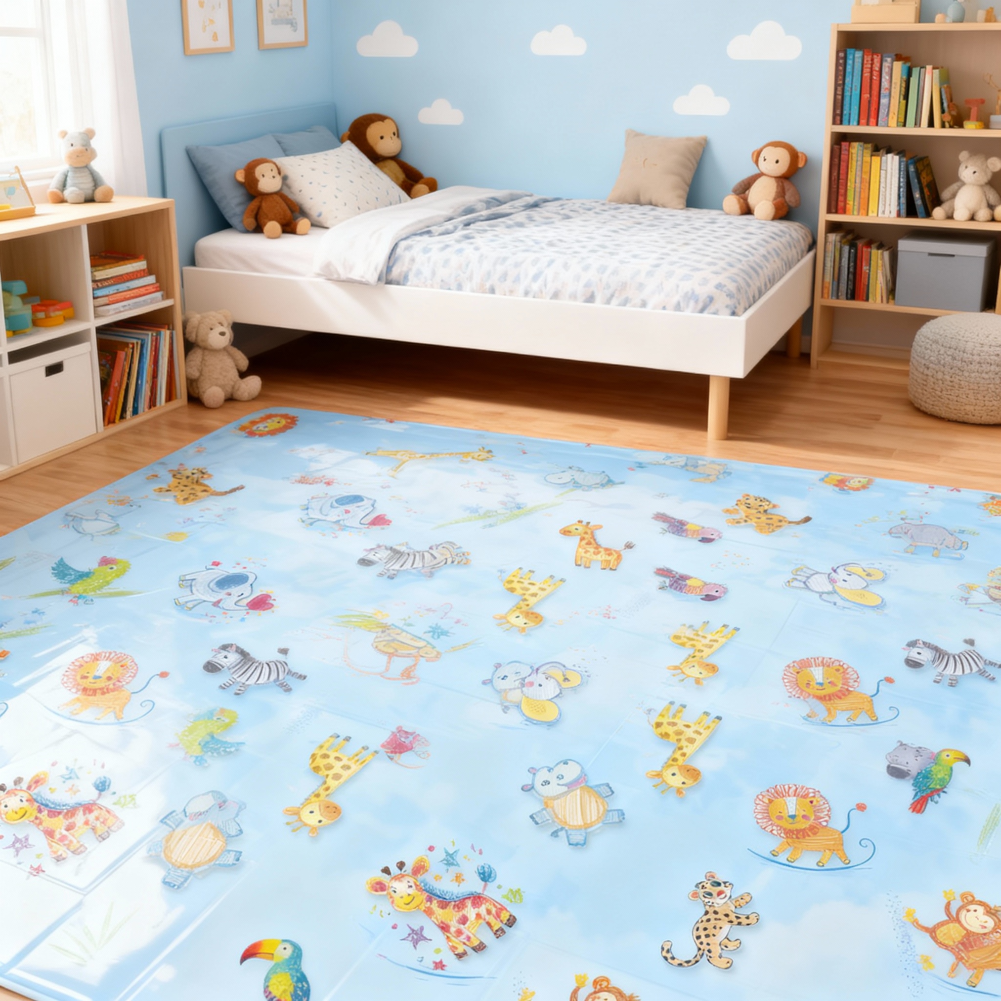 JYG Vinyl Speelkleed ANIMALI – Antiallergisch & Made in Belgium