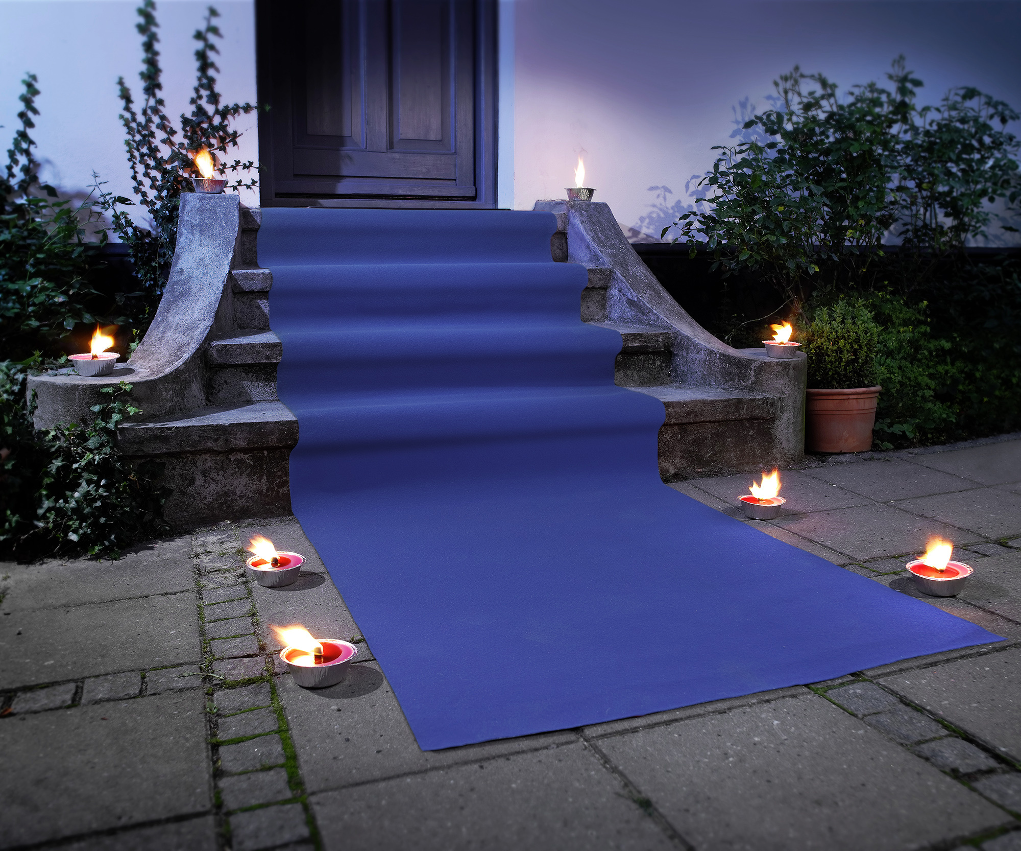 Blauwe Loper op lengte - 100cm