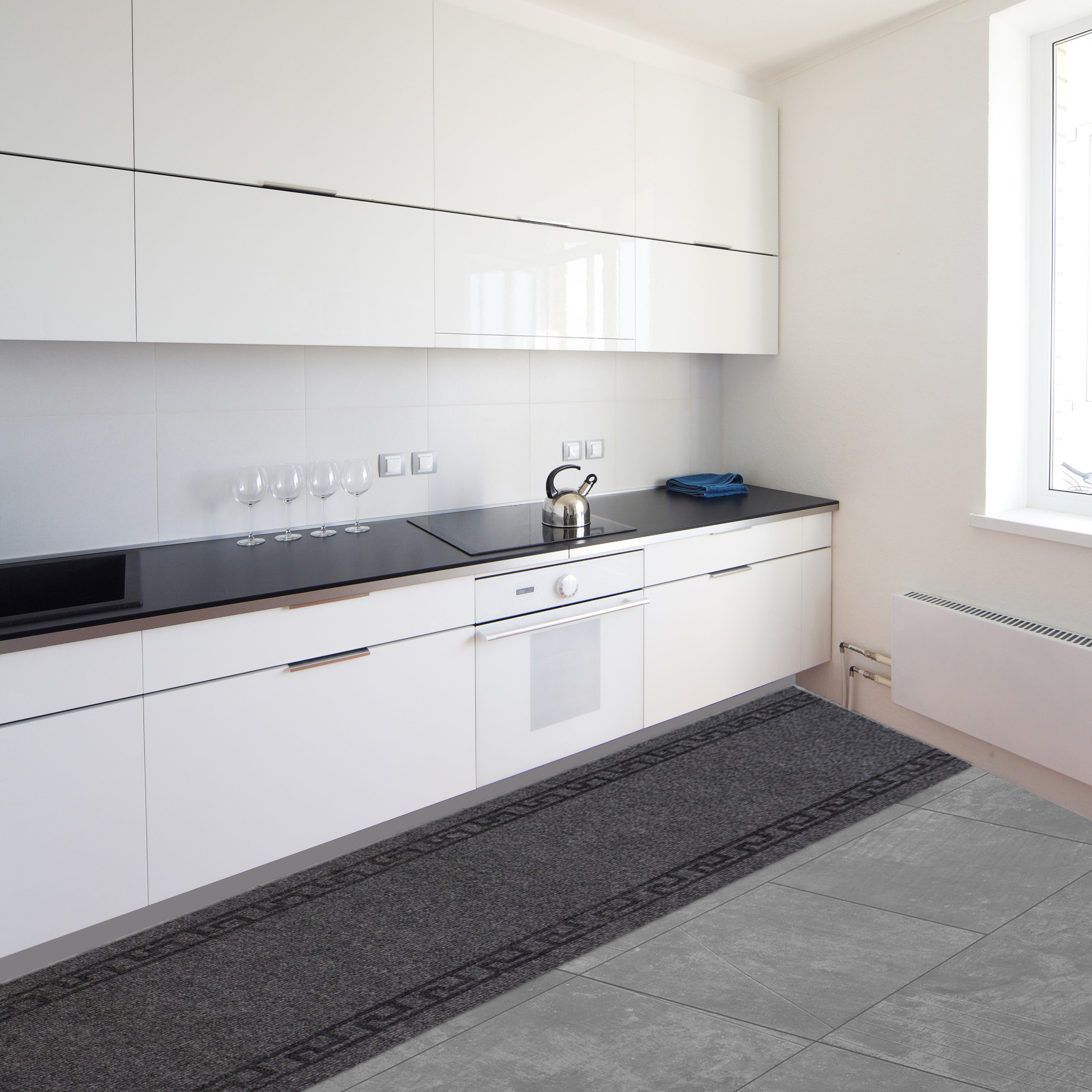 Greece - Naaldvilt Keuken - traploper - Antraciet - 66 cm