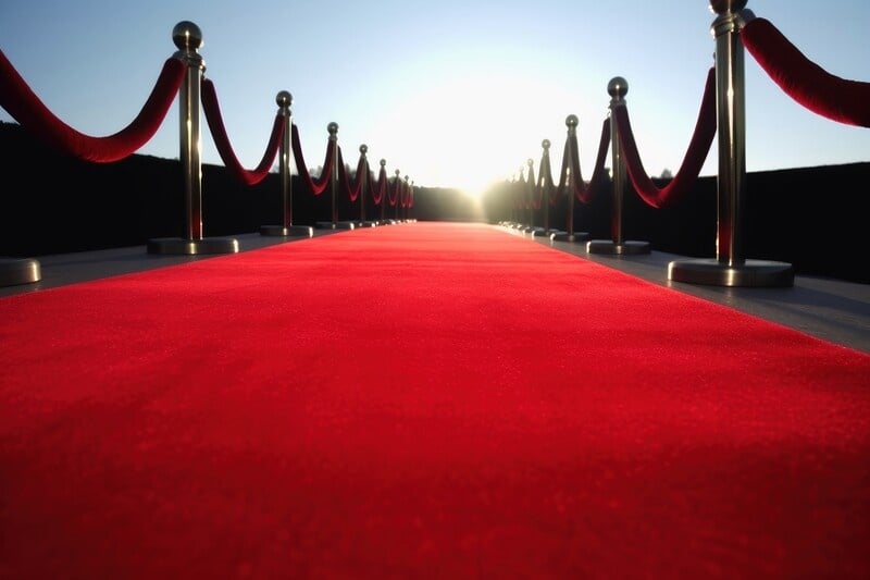 Rode Loper op lengte - 200 cm