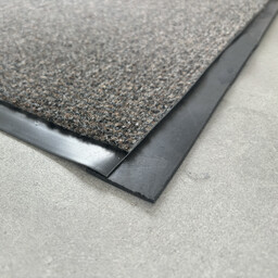 JYG binnen - buiten Schoonloopmat OLYMPIA grijs/beige 90cm - schoonloop loper voor binnen en buiten - anitslip onderzijde in verschillende maten verkrijgbaar - afwerking 4 lange zijden