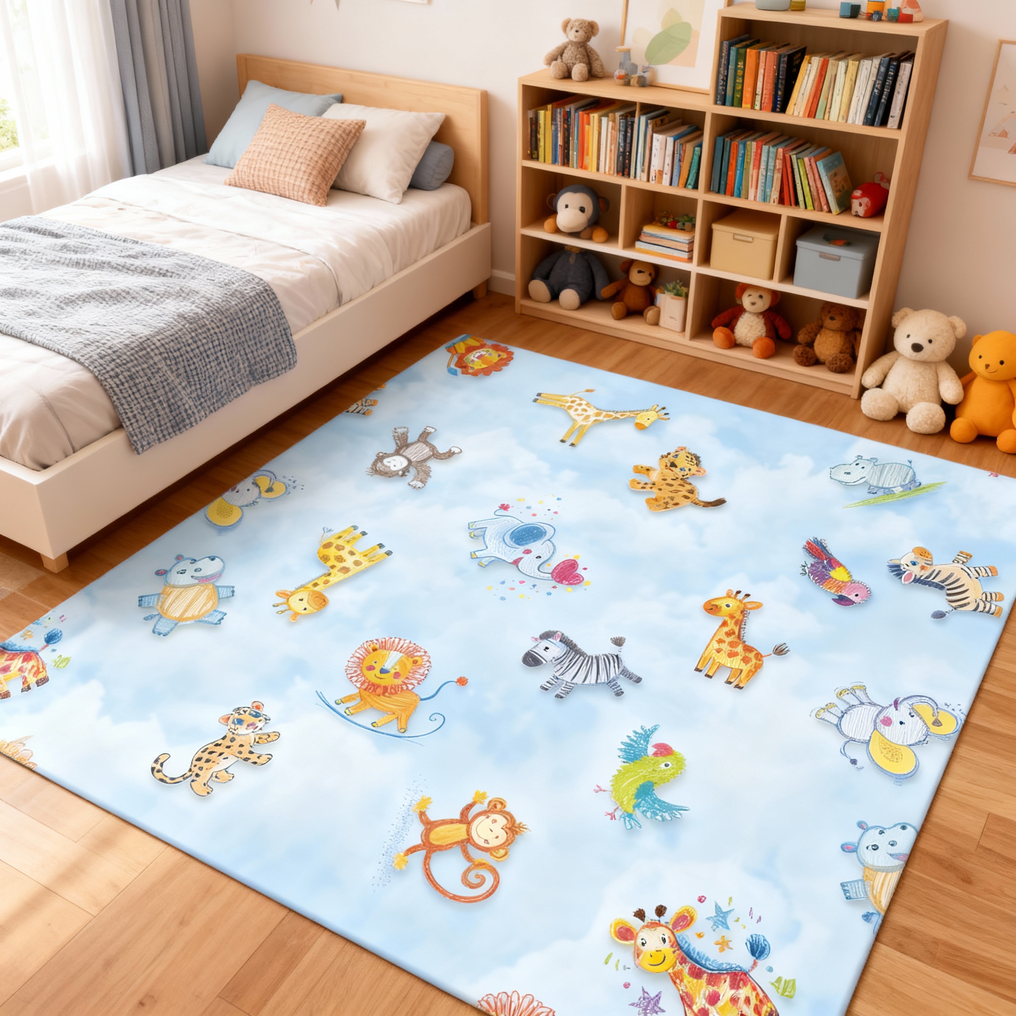 JYG Vinyl Speelkleed ANIMALI – Antiallergisch & Made in Belgium
