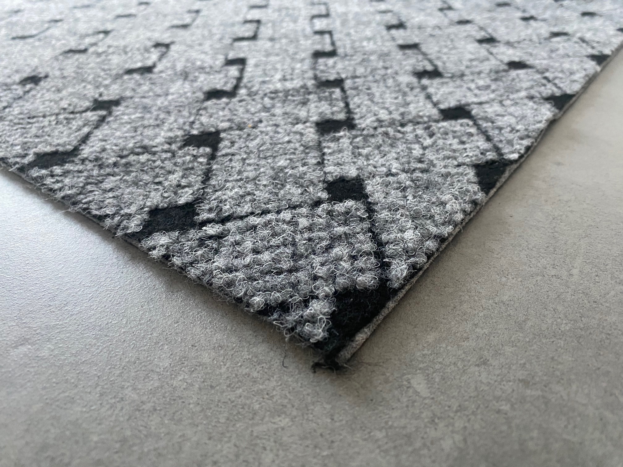 Union - Naaldvilt tapijtloper - Grijs - Breedte 50 cm